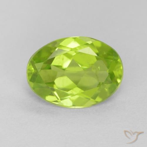 1.13ct Natural Verde claro Peridoto, oval, VS