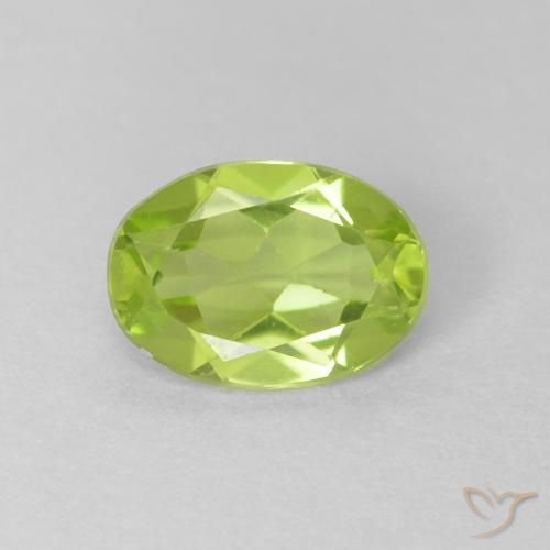0.73ct Natural Verde claro Peridoto, oval, VS