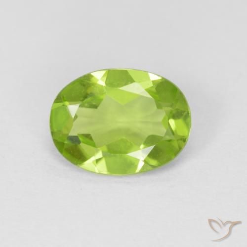 1.19ct Natural verde vivo Peridoto, oval, VVS-VS
