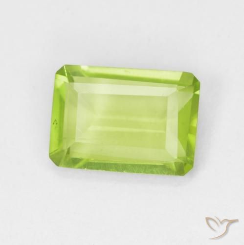 Peridoto Verde claro Natural 0.87ct, Corte Octógono / Esmeralda, VS
