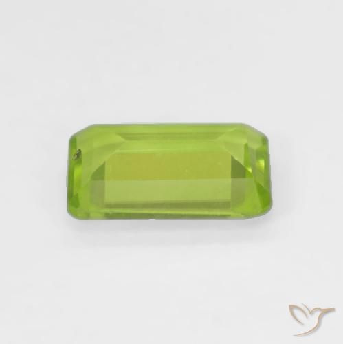 Peridoto Verde claro Natural 0.87ct, Corte Octógono / Esmeralda, VS