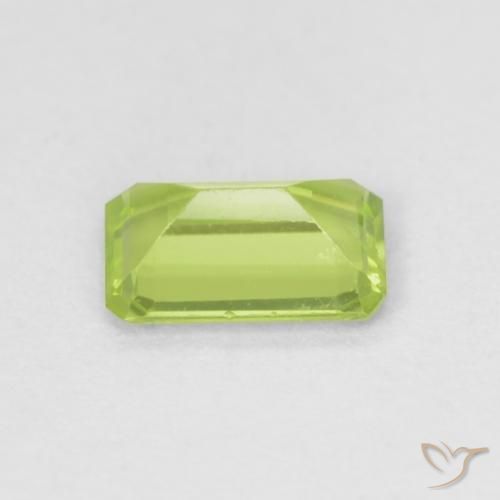 Peridoto Verde claro Natural 0.56ct, Corte Octógono / Esmeralda, VS