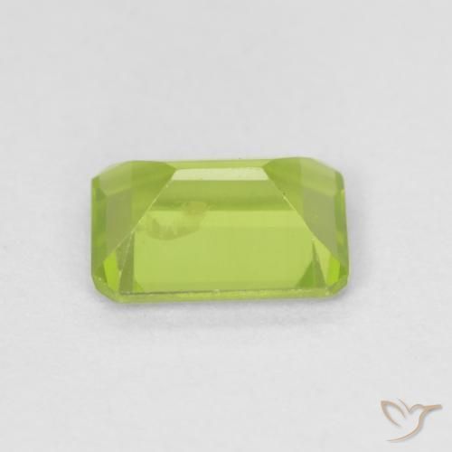Peridoto Verde claro Natural 0.98ct, Corte Octógono / Esmeralda, VS