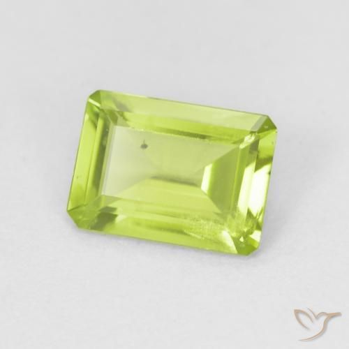 Peridoto Verde claro Natural 0.79ct, Corte Octógono / Esmeralda, VS