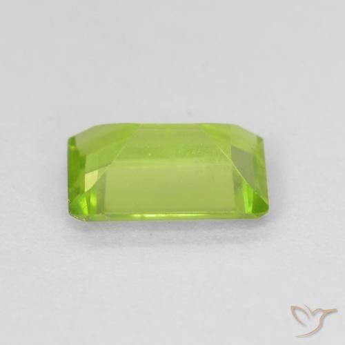 Peridoto Verde claro Natural 0.95ct, Corte Octógono / Esmeralda, VS