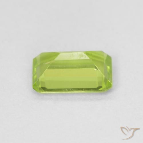 Peridoto Verde claro Natural 0.56ct, Corte Octógono / Esmeralda, VS
