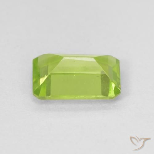 Peridoto Verde claro Natural 0.97ct, Corte Octógono / Esmeralda, VS