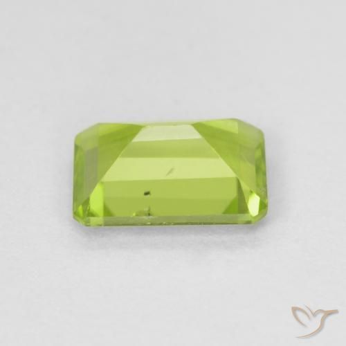 Peridoto Verde claro Natural 0.94ct, Corte Octógono / Esmeralda, VS