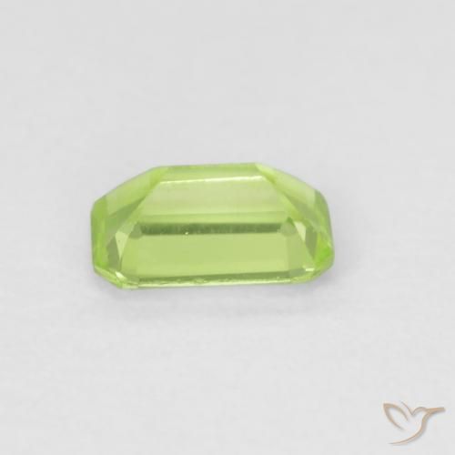 Peridoto Luz verde Natural 0.51ct, Corte Octógono / Esmeralda, VVS