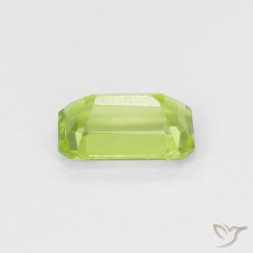Peridoto Verde claro Natural 0.55ct, Corte Octógono / Esmeralda, VVS
