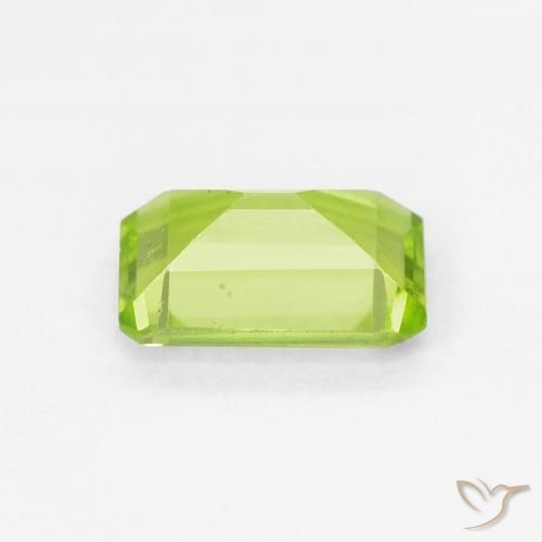 Peridoto Verde claro Natural 0.99ct, Corte Octógono / Esmeralda, VVS-VS