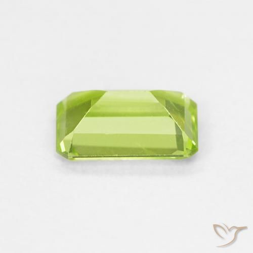 Peridoto Verde claro Natural 0.57ct, Corte Octógono / Esmeralda, VVS-VS