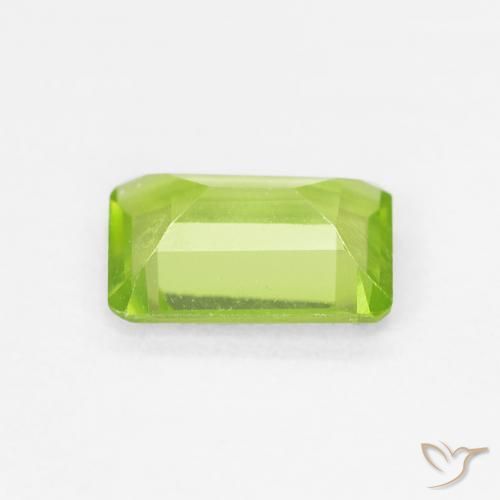 Peridoto Verde claro Natural 0.94ct, Corte Octógono / Esmeralda, VVS-VS