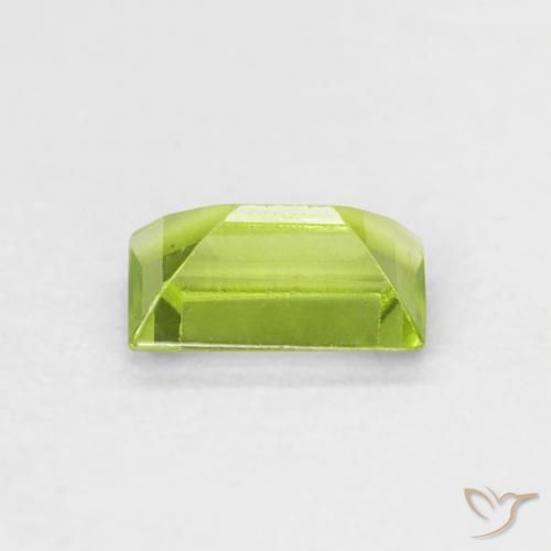 Peridoto Verde claro Natural 0.53ct, baguete, VVS-VS