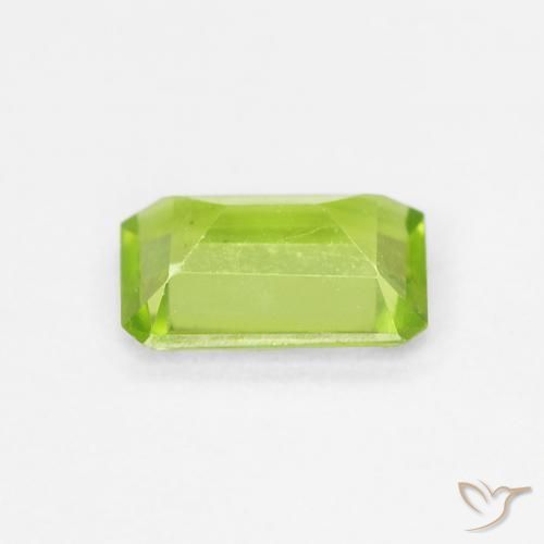 Peridoto Verde claro Natural 0.86ct, Corte Octógono / Esmeralda, VVS-VS
