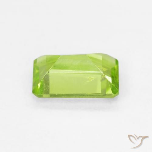 Peridoto Verde claro Natural 1.01ct, Corte Octógono / Esmeralda, VVS-VS
