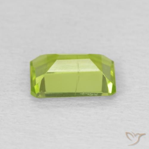 Peridoto Verde claro Natural 0.98ct, Corte Octógono / Esmeralda, SI