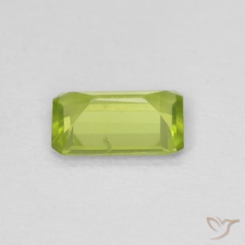 Peridoto Verde claro Natural 0.63ct, Corte Octógono / Esmeralda, VS