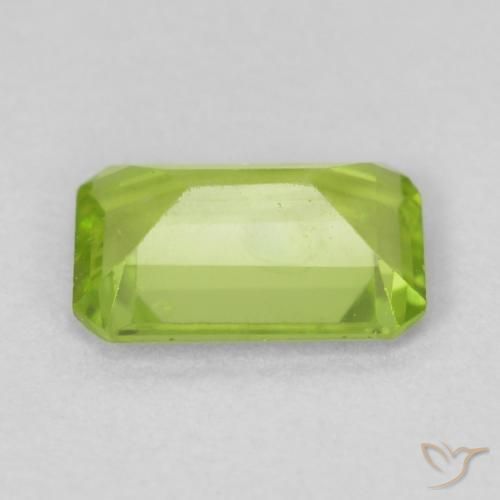Peridoto Verde claro Natural 0.78ct, Corte Octógono / Esmeralda, VS-SI