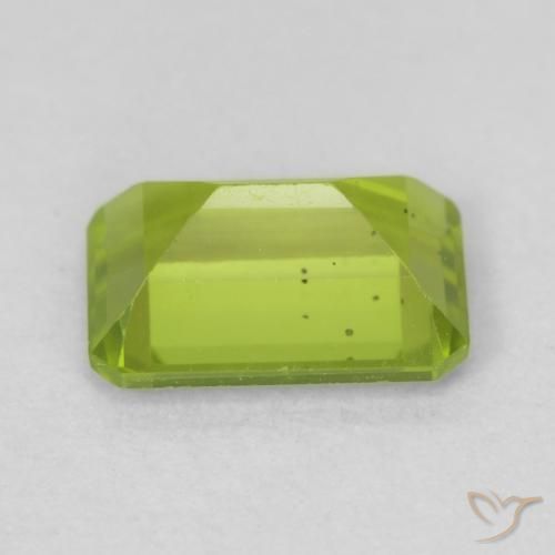 Peridoto Verde claro Natural 0.90ct, Corte Octógono / Esmeralda, VVS
