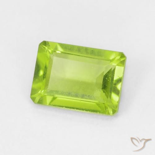 Peridoto Verde claro Natural 1.08ct, Corte Octógono / Esmeralda, VVS-VS