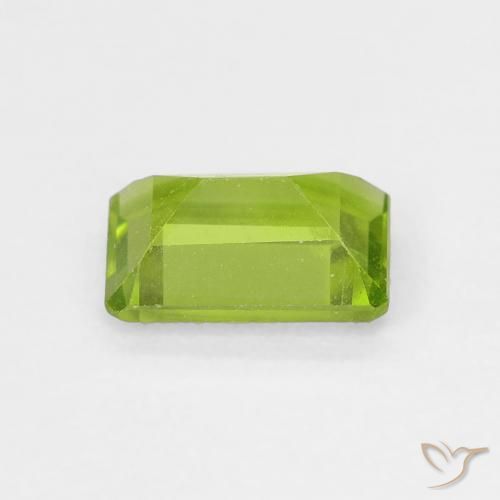 Peridoto Verde claro Natural 1.08ct, Corte Octógono / Esmeralda, VVS-VS