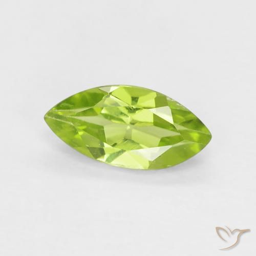 Peridoto Verde médio Natural 0.60ct, Marquesa, VS