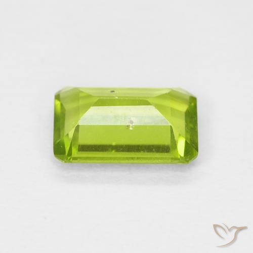Peridoto Verde claro Natural 0.93ct, Corte Octógono / Esmeralda, VS-SI