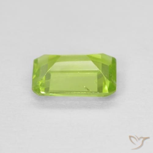 Peridoto Verde claro Natural 0.95ct, Corte Octógono / Esmeralda, VS