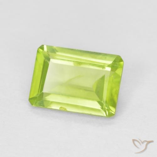 Peridoto Verde claro Natural 0.91ct, Corte Octógono / Esmeralda, VS