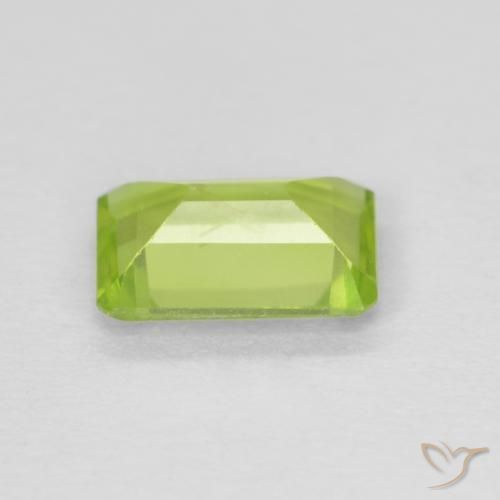 Peridoto Verde claro Natural 0.91ct, Corte Octógono / Esmeralda, VS