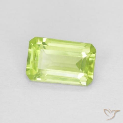Peridoto Verde claro Natural 0.52ct, Corte Octógono / Esmeralda, VS