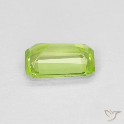 Peridoto Verde claro Natural 0.52ct, Corte Octógono / Esmeralda, VS