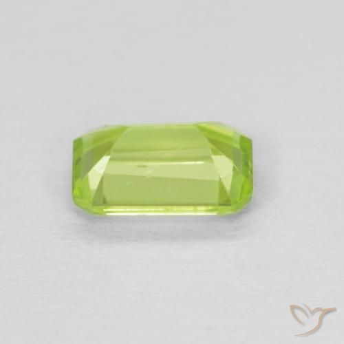 Peridoto Verde claro Natural 0.55ct, Corte Octógono / Esmeralda, VS
