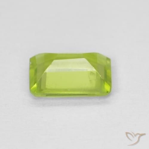 Peridoto Verde claro Natural 0.89ct, Corte Octógono / Esmeralda, VS