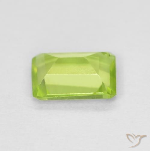 Peridoto Verde claro Natural 0.93ct, Corte Octógono / Esmeralda, VS