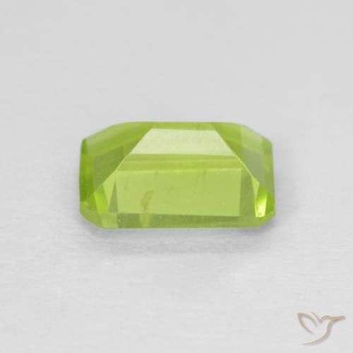Peridoto Verde claro Natural 0.99ct, Corte Octógono / Esmeralda, VS