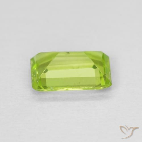 Peridoto Verde claro Natural 0.59ct, Corte Octógono / Esmeralda, VS-SI