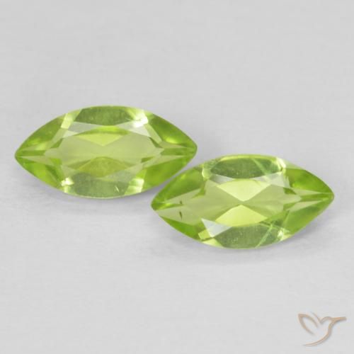 1.23ctw Natural Verde amarelado vivo Peridoto, Marquesa, VVS, Photo A