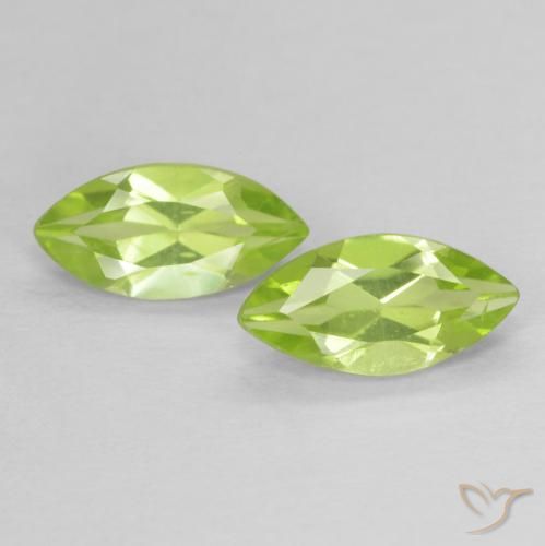 1.11ctw Natural Luz verde Peridoto, Marquesa, VVS-VS