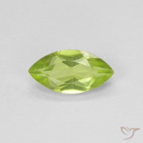 0.69ct Natural Verde médio Peridoto, Marquesa, VVS
