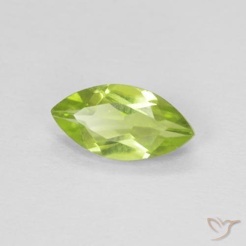 Peridoto Verde médio Natural 0.69ct, Marquesa, VVS