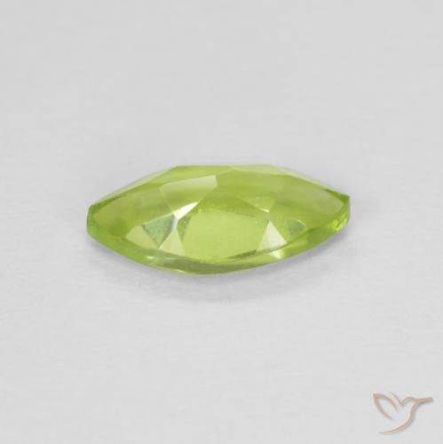 Peridoto Verde médio Natural 0.69ct, Marquesa, VVS