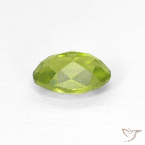 Peridoto verde vivo Natural 0.62ct, oval, VS