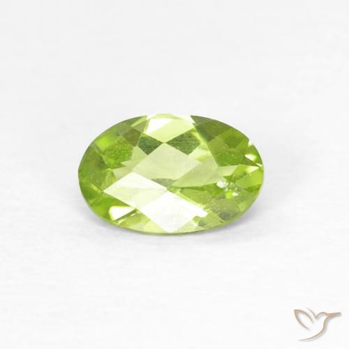 Peridoto Verde claro Natural 0.44ct, oval, VS