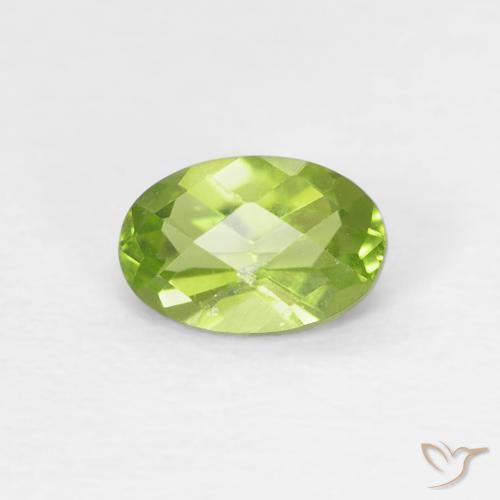 0.57ct Natural Verde claro Peridoto, oval, VS