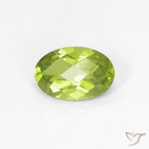 0.54ct Natural Verde claro Peridoto, oval, VS