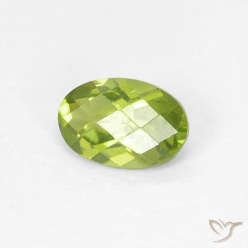 Peridoto Verde claro Natural 0.54ct, oval, VS