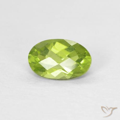 0.49ct Natural Verde claro Peridoto, oval, VS