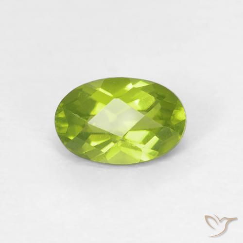 0.62ct Natural Verde claro Peridoto, oval, VVS-VS